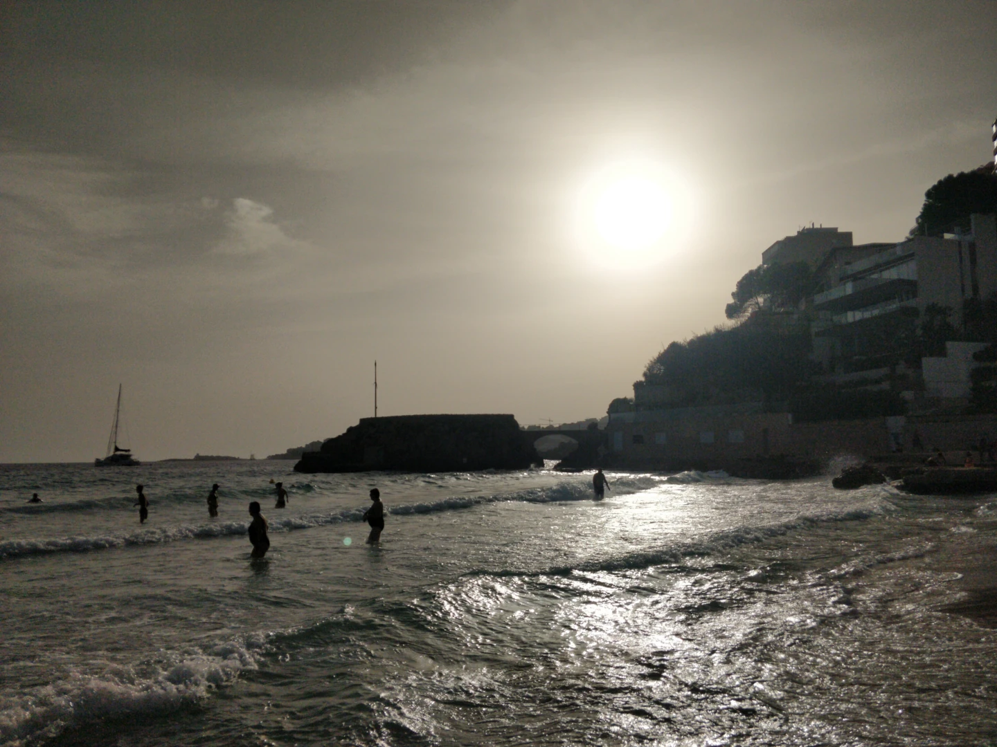 Beach at predusk